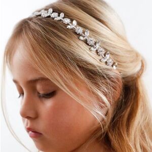 Flower Girl Crystal Flower Headpiece Crown